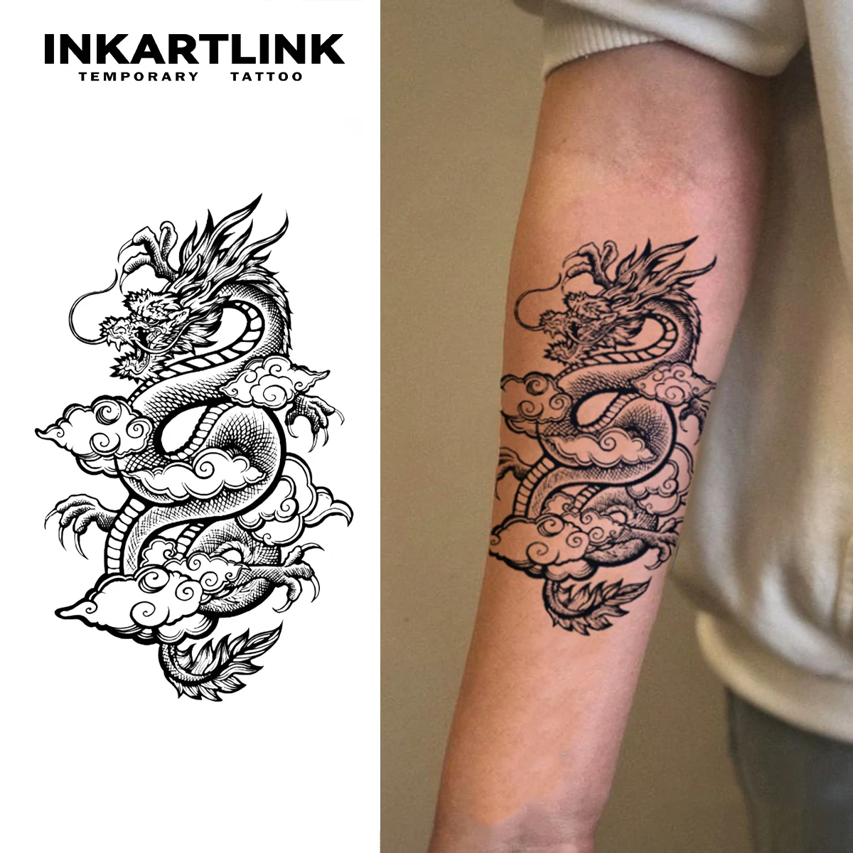 inspiração tatuagem de dragão completa