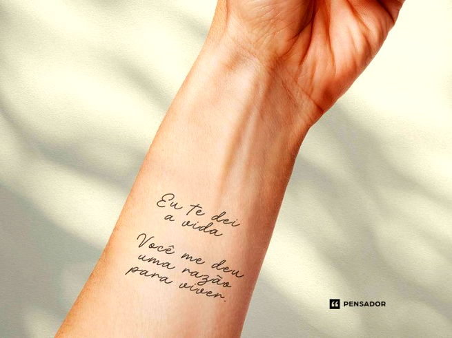 tatuagem em homenagem ao filho