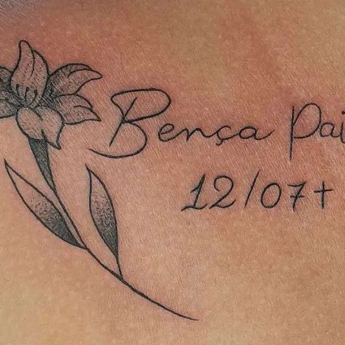 tatuagem homenagem pai falecido