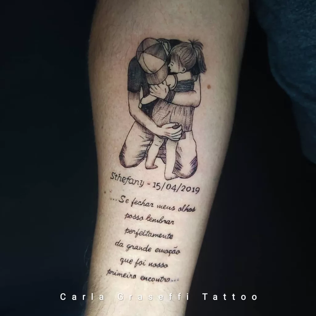 tatuagem homenagem pai falecido