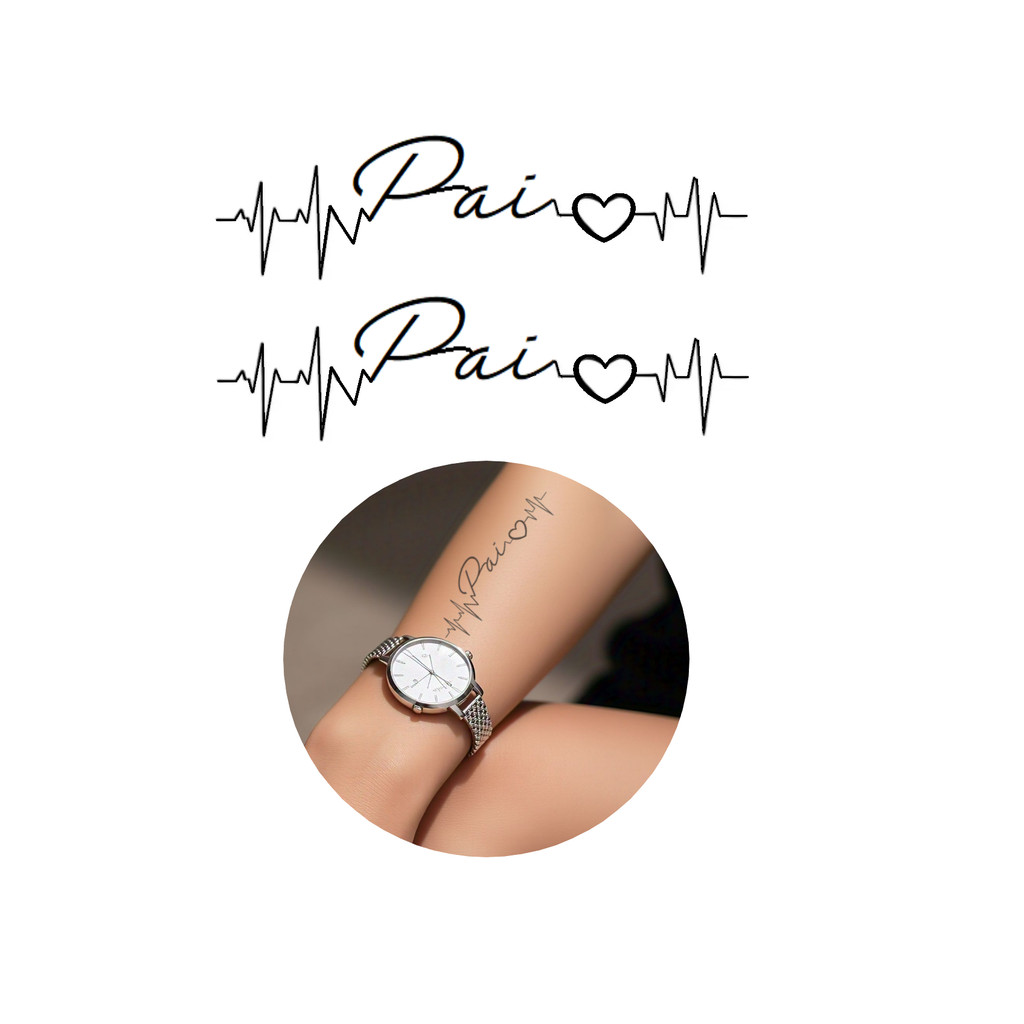 tatuagem com assinatura do pai