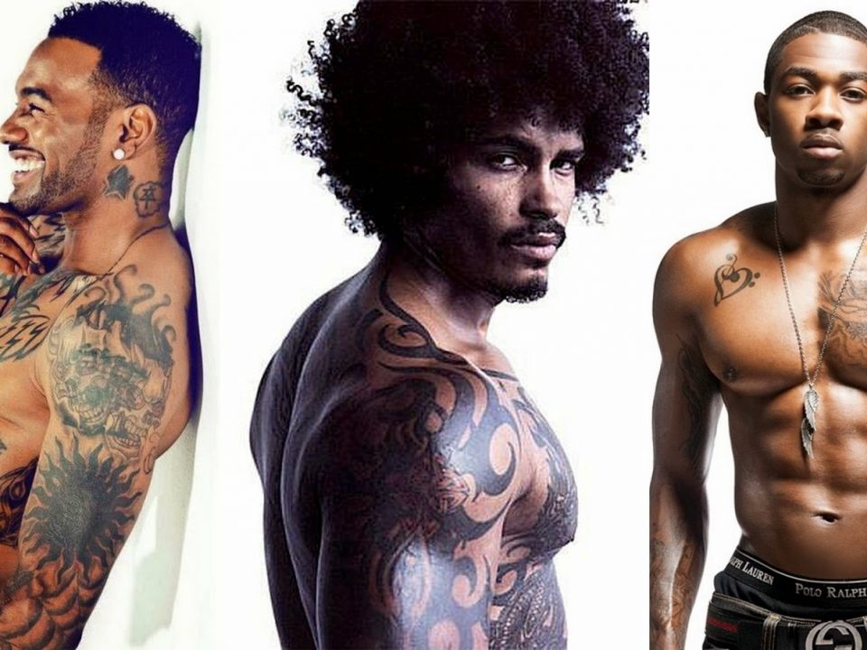 tatuagem colorida em pele negra