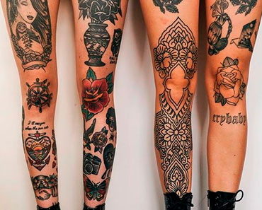 tatuagem panturrilha feminina dor