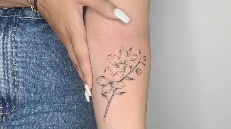 tatuagem fine line geométrica masculina