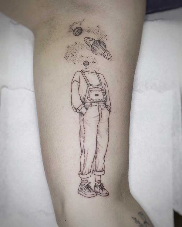 tatuagem fine line 777 masculina