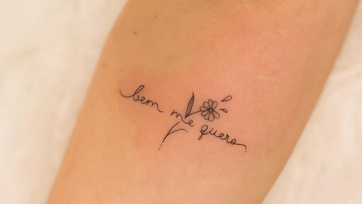 tatuagem de letras