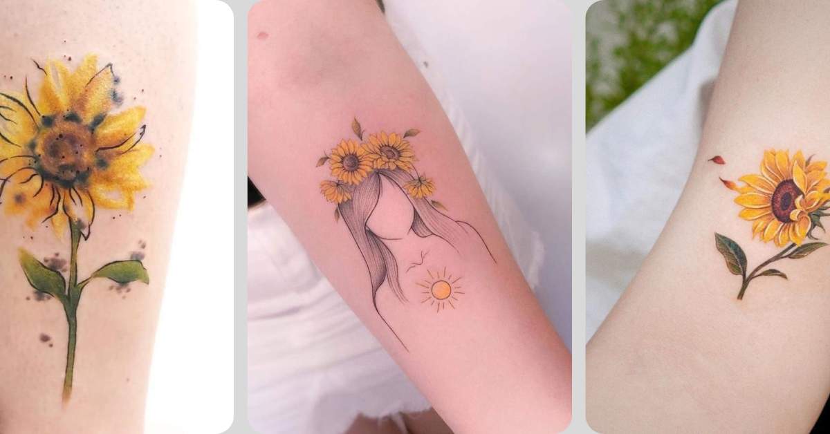 tatuagem girassol