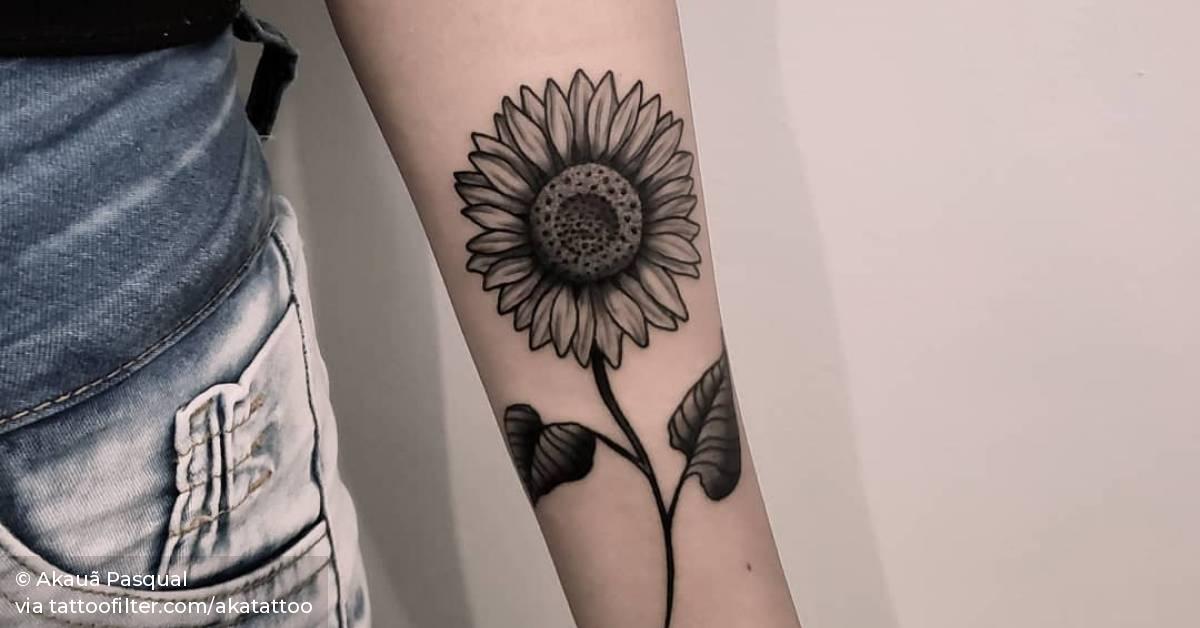 tatuagem girassol