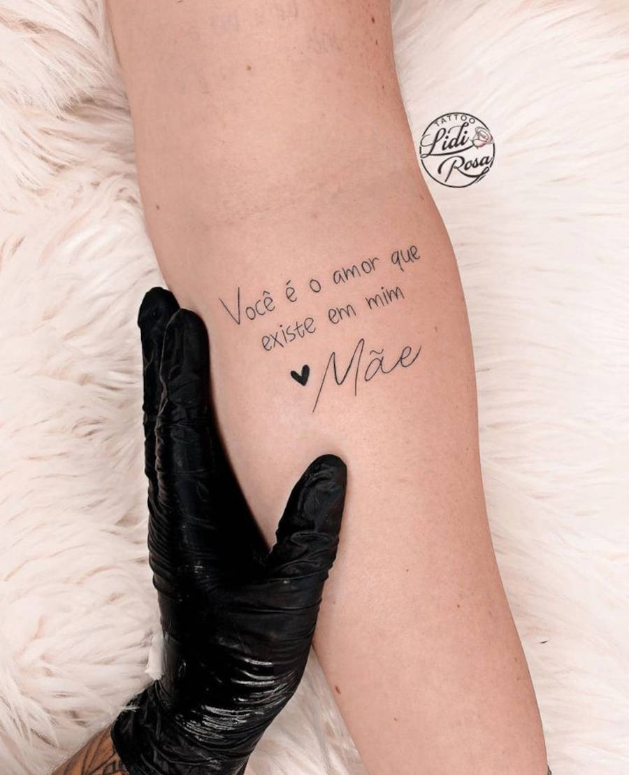 tatuagem para eternizar amor de mãe