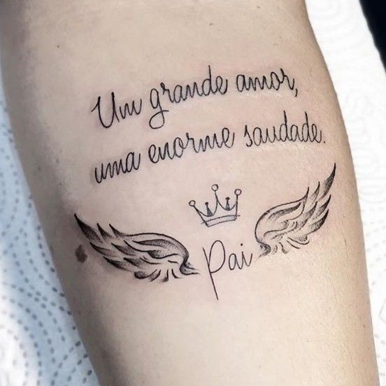 tatuagem homenagem ao pai