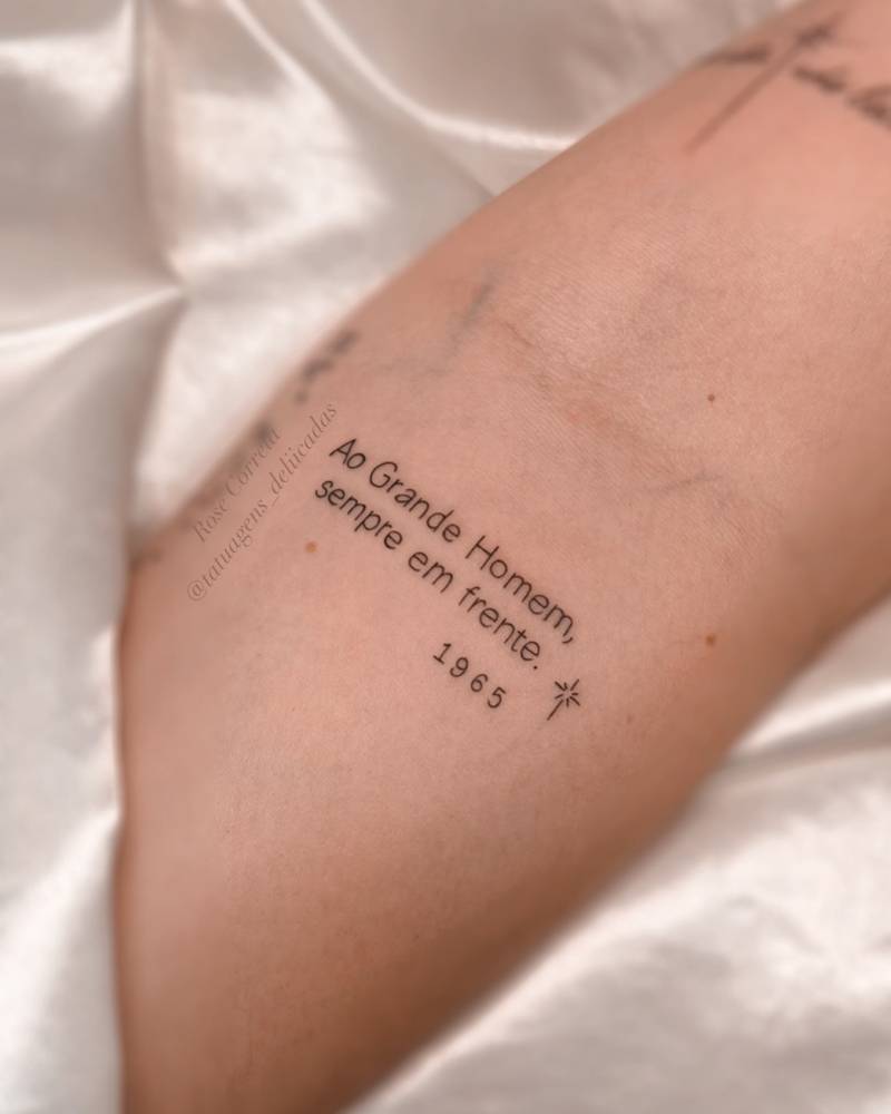 tatuagem homenagem ao pai