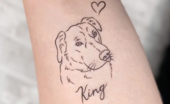 homenagem tatuagem cão falecido