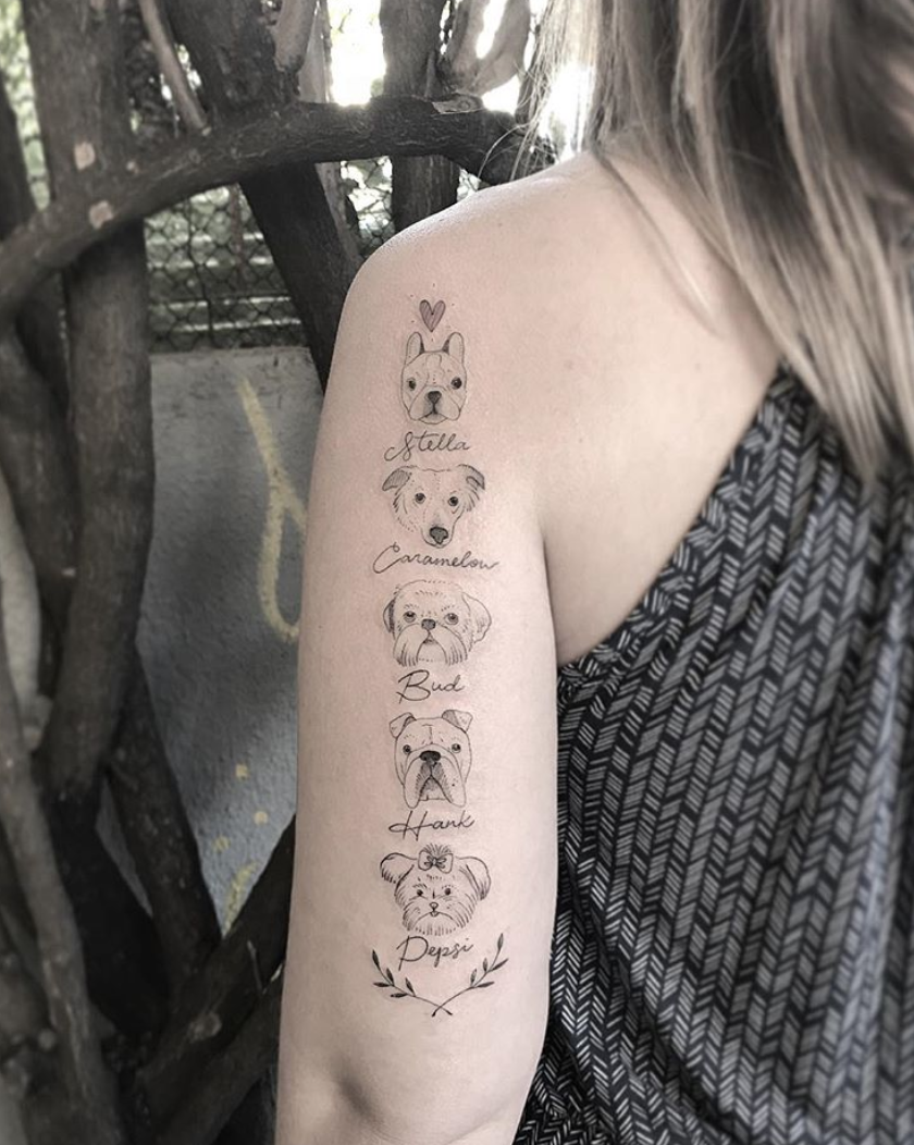 tatuagem para eternizar cachorro