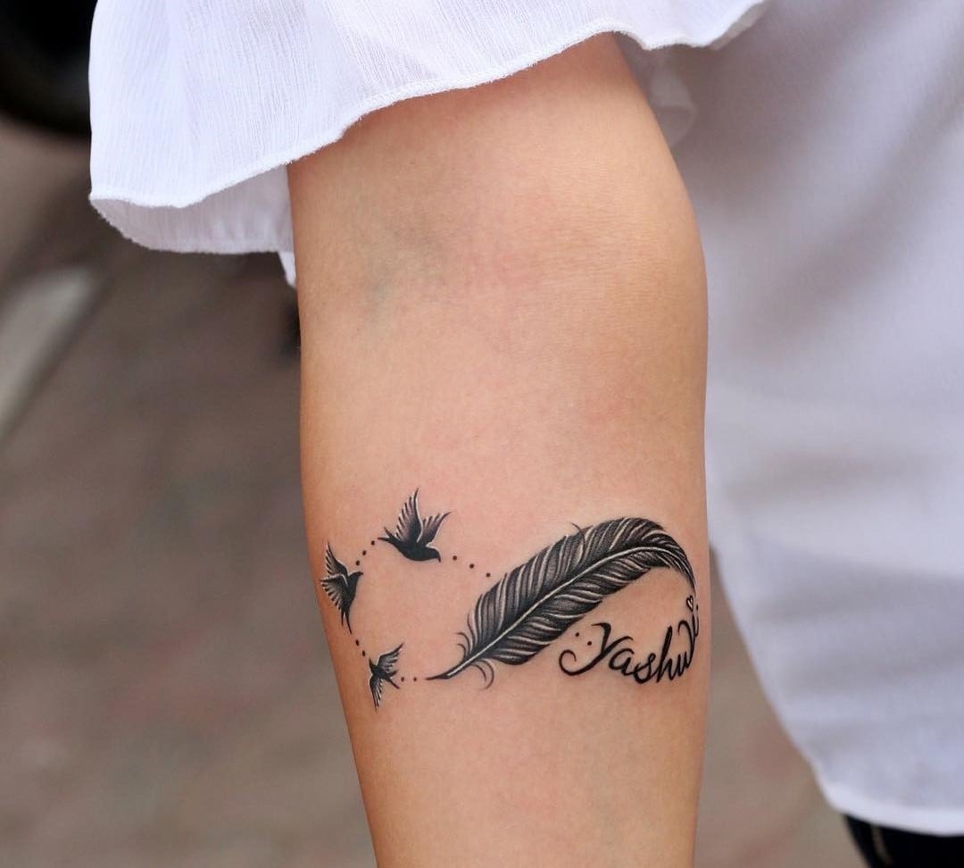 tatuagem infinito braço