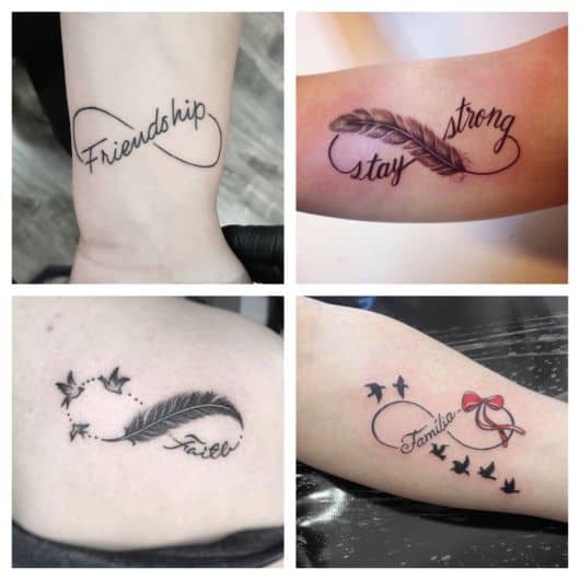 tatuagem infinito aquarela