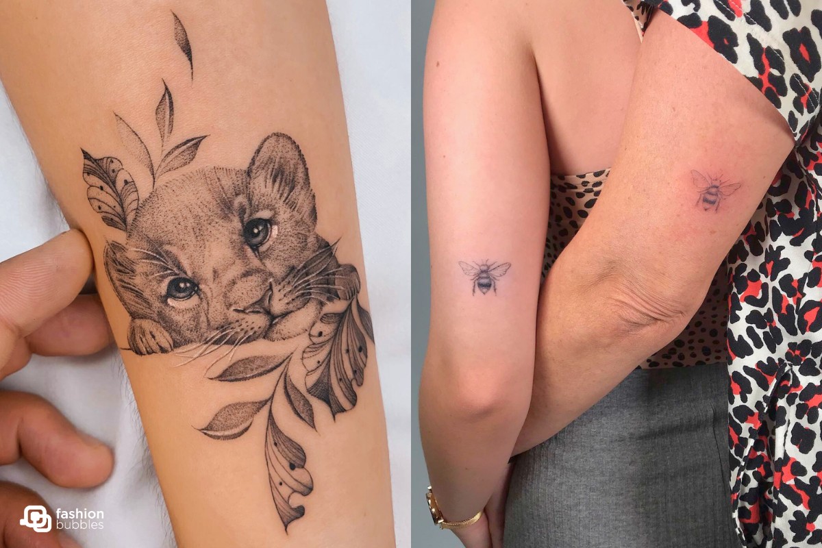 tatuagem mãe e filho fineline