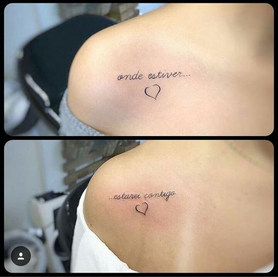tatuagem mãe e filho delicada ideias