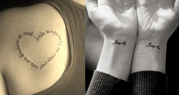 tatuagem mãe e filho fineline