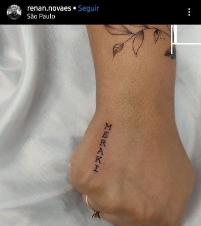 significado tatuagem lettering mão