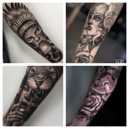 tatuagem antebraço tribal homem