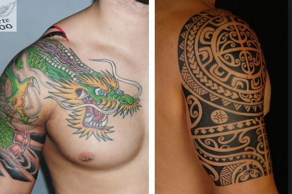tatuagem aquarela tríceps