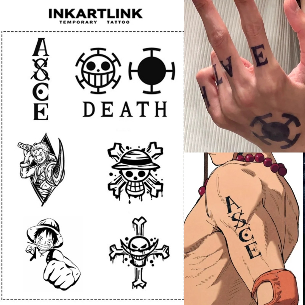 tatuagem one piece costas