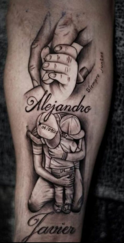 ideias tatuagem pai e filho