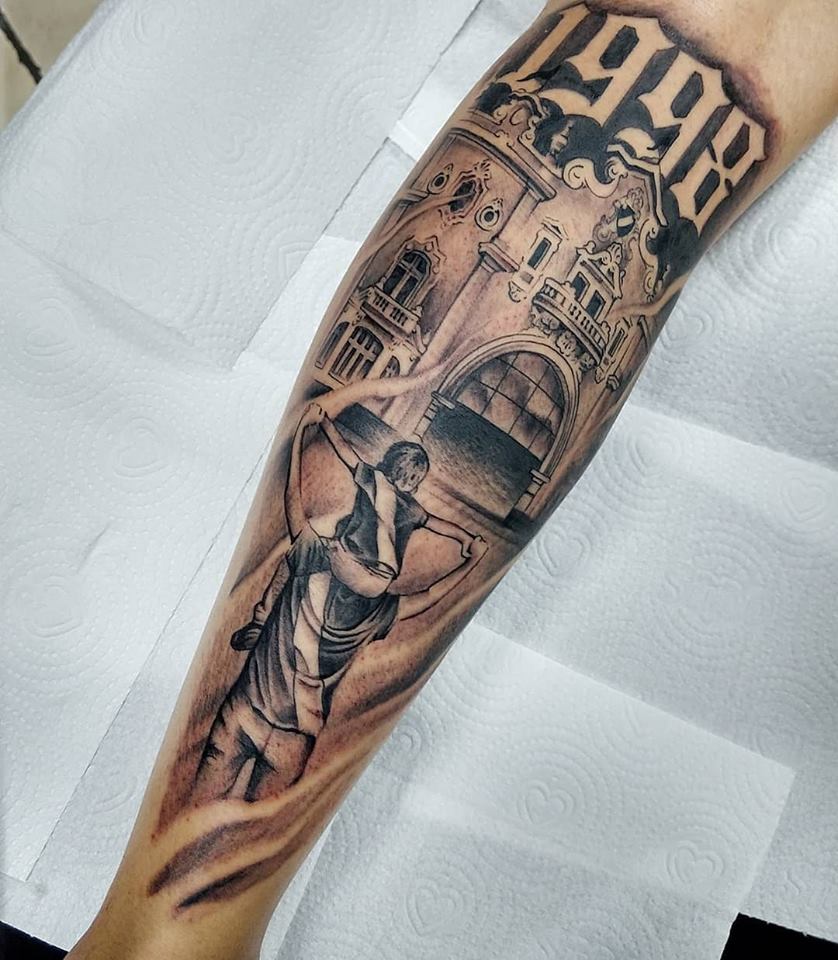 tatuagem pai e filho tribal