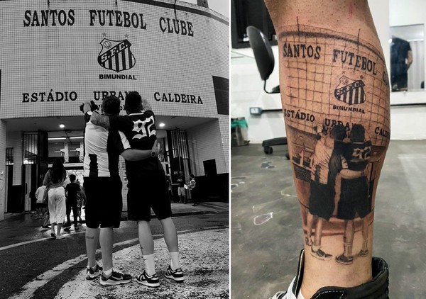 tatuagem pai e filho foto
