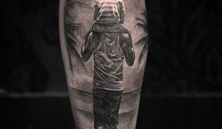 tatuagem pai e filho igual