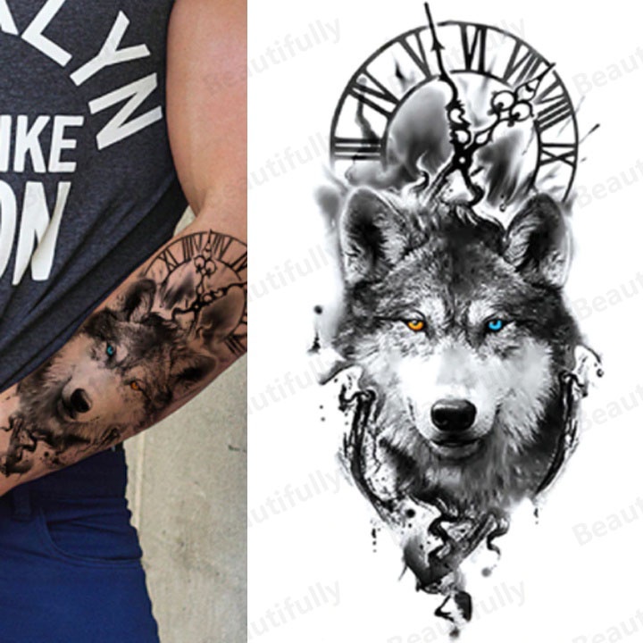 tatuagem geométrica masculina perna
