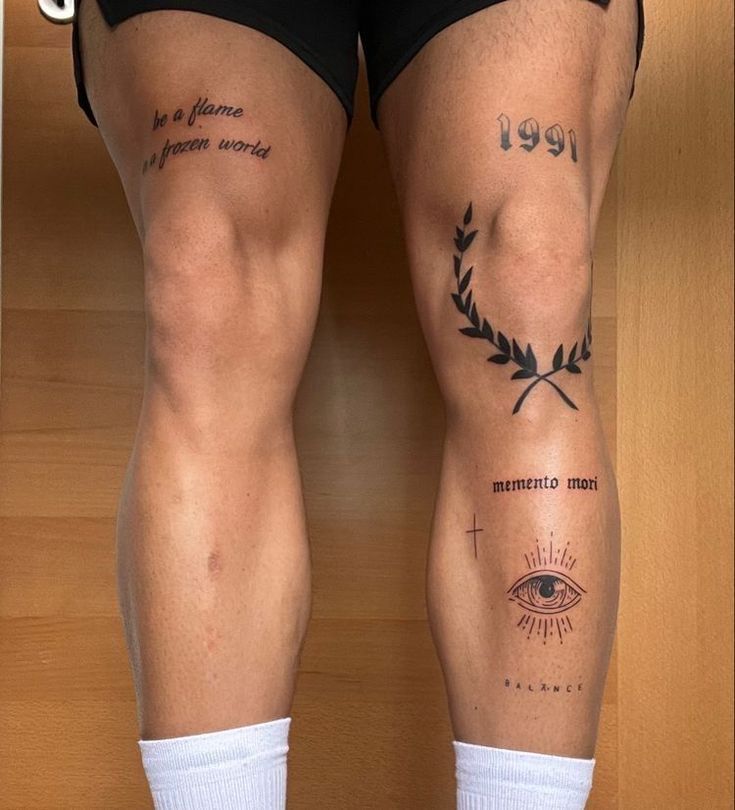 tatuagem na coxa masculina