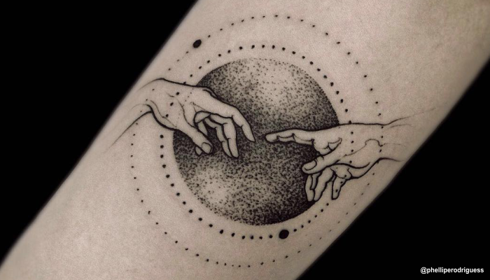 tatuagem pontilhismo