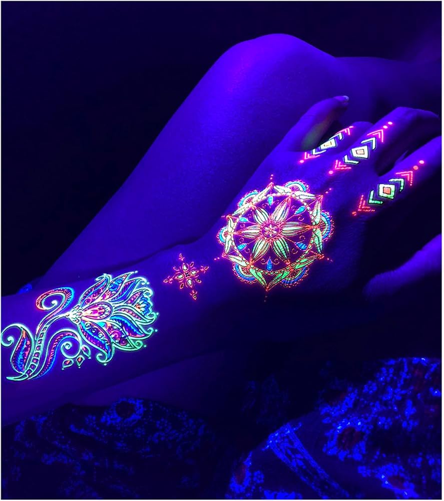 tatuagem temporária glow