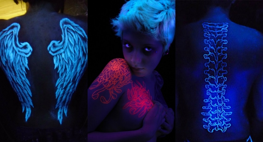 tinta neon para pele