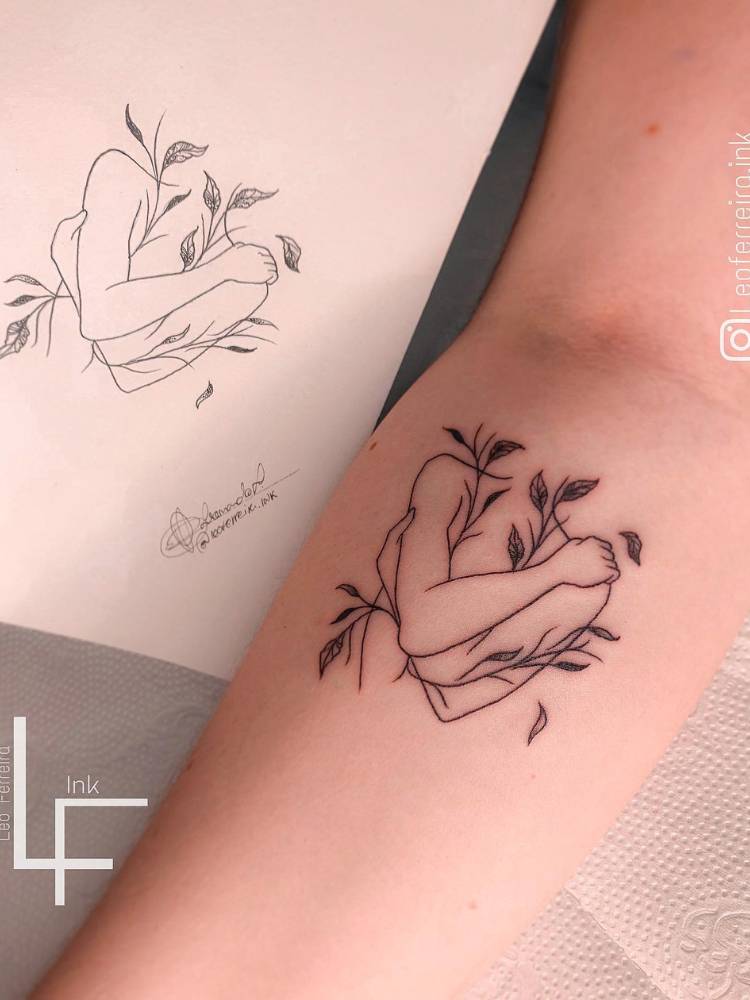 tatuagem minimalista força