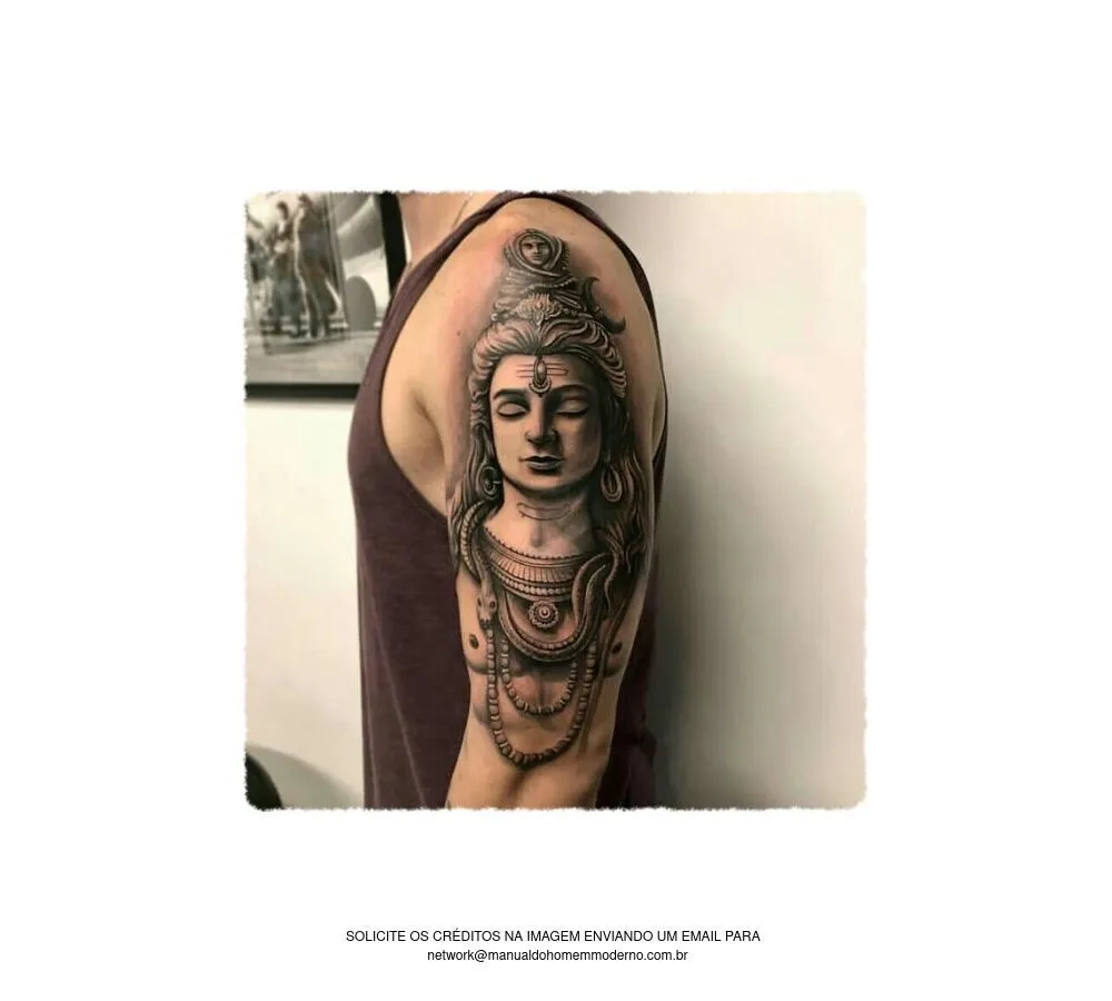 tatuagem religiosa de devoção