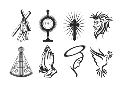 tatuagem religiosa colorida