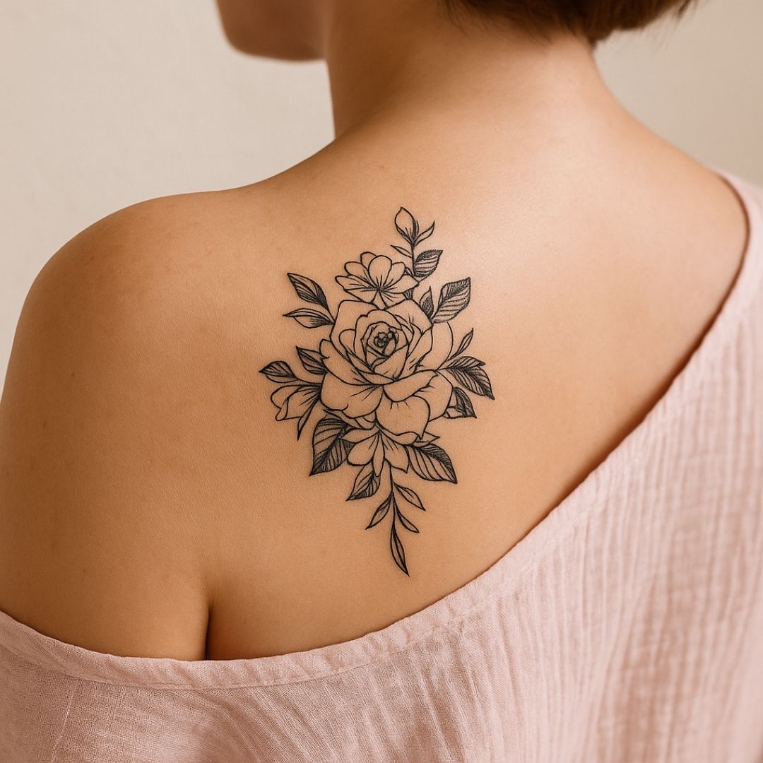 tatuagem rosa