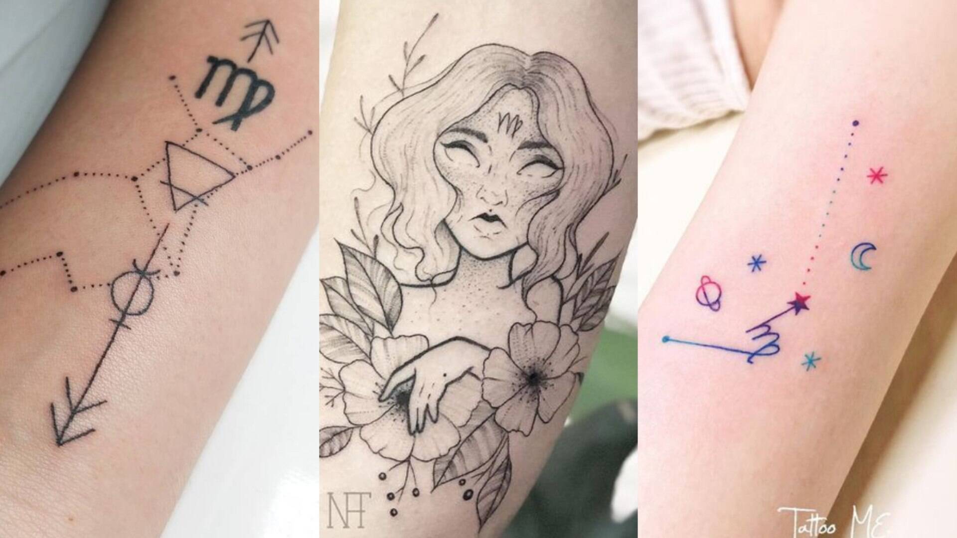 tatuagem sagitário delicada