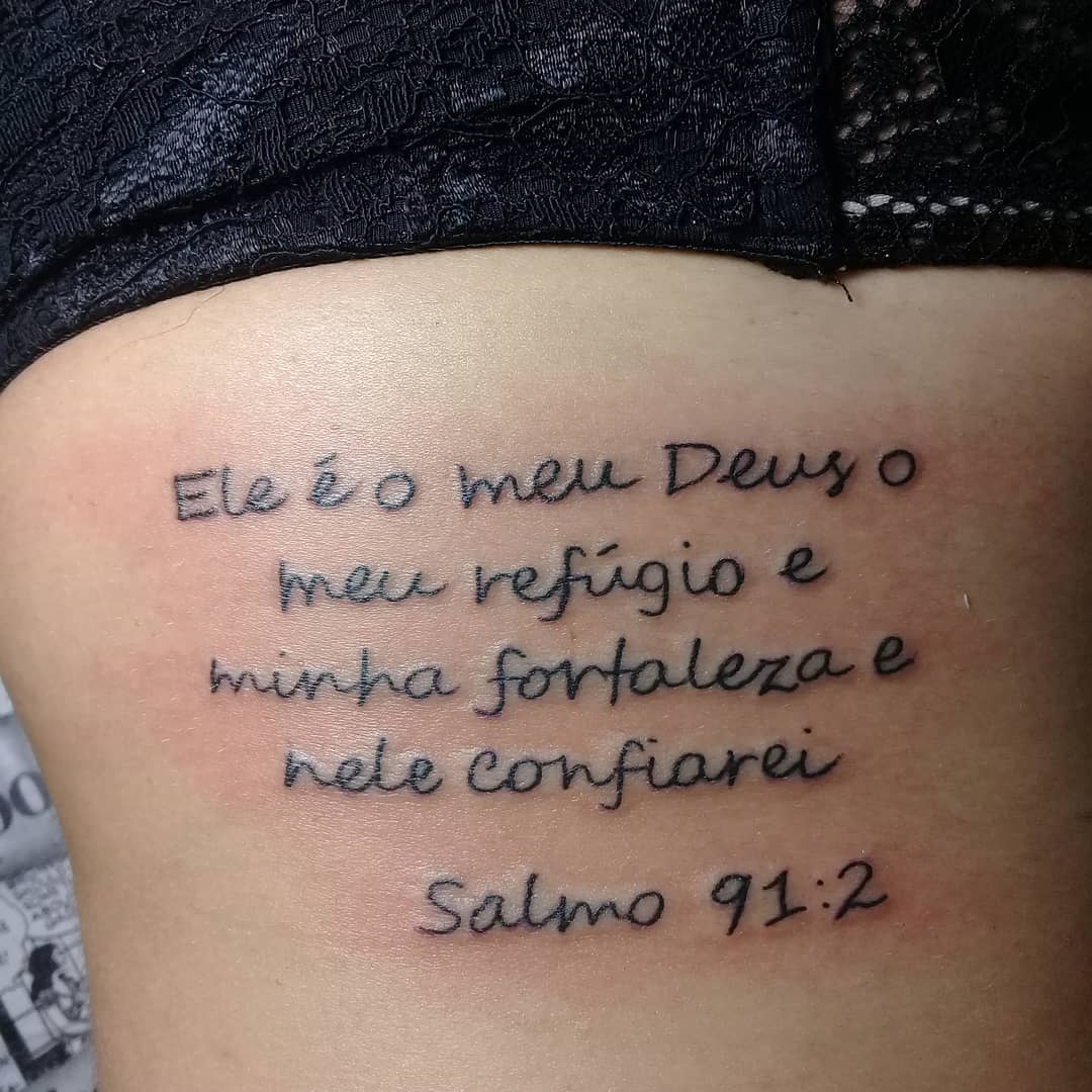 tatuagem salmo 91 versículo 4