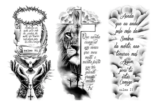 melhores fontes tatuagem salmo 91