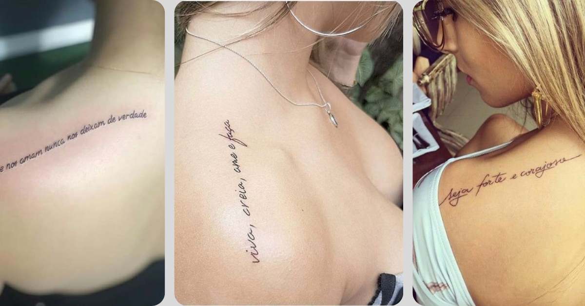 significado tatuagem seja forte e corajosa
