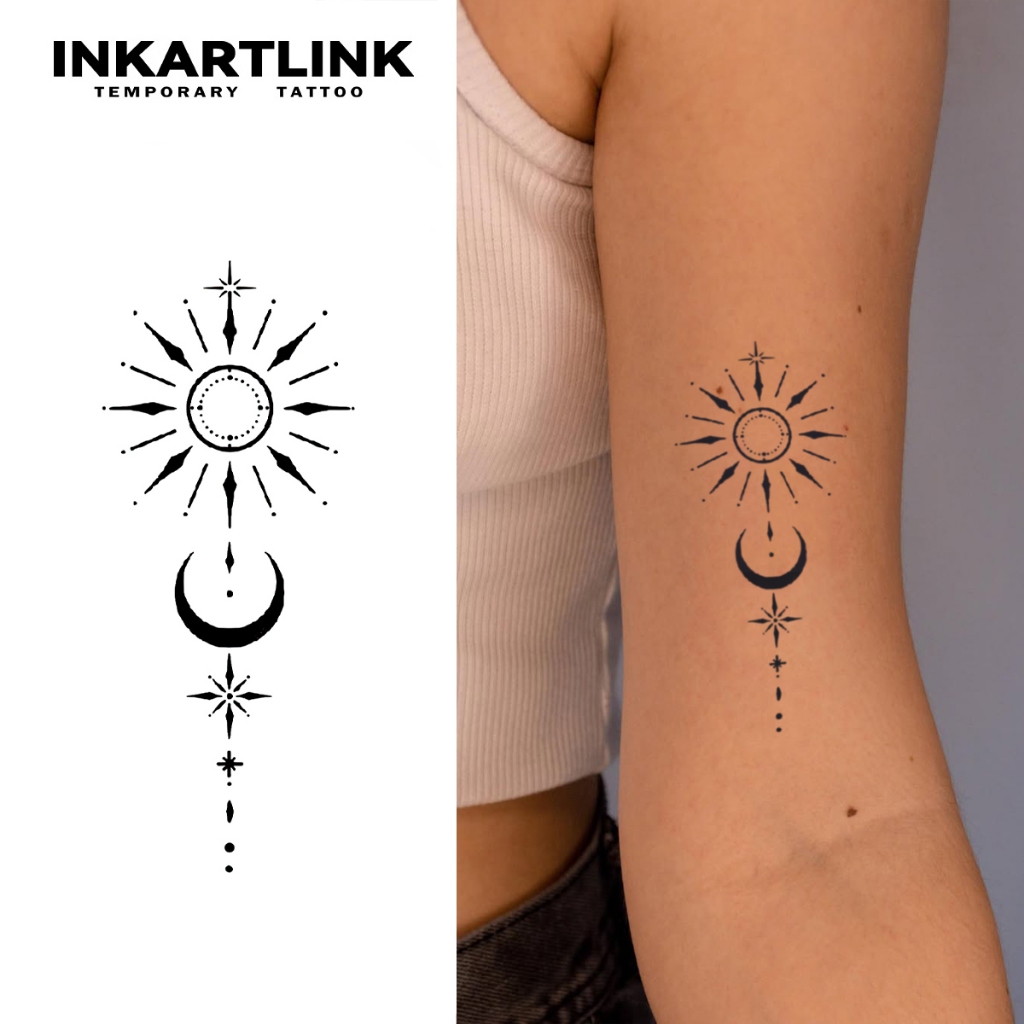 tatuagem sol e lua