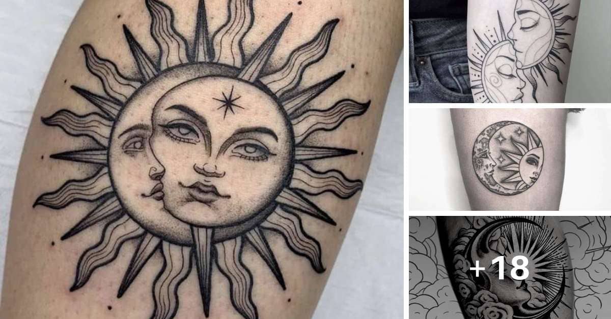 tatuagem sol e lua