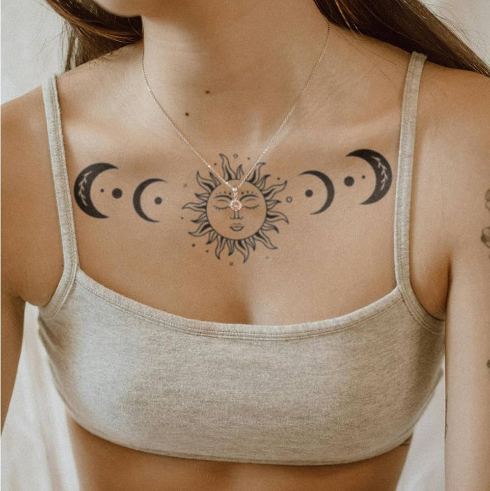 tatuagem sol e lua