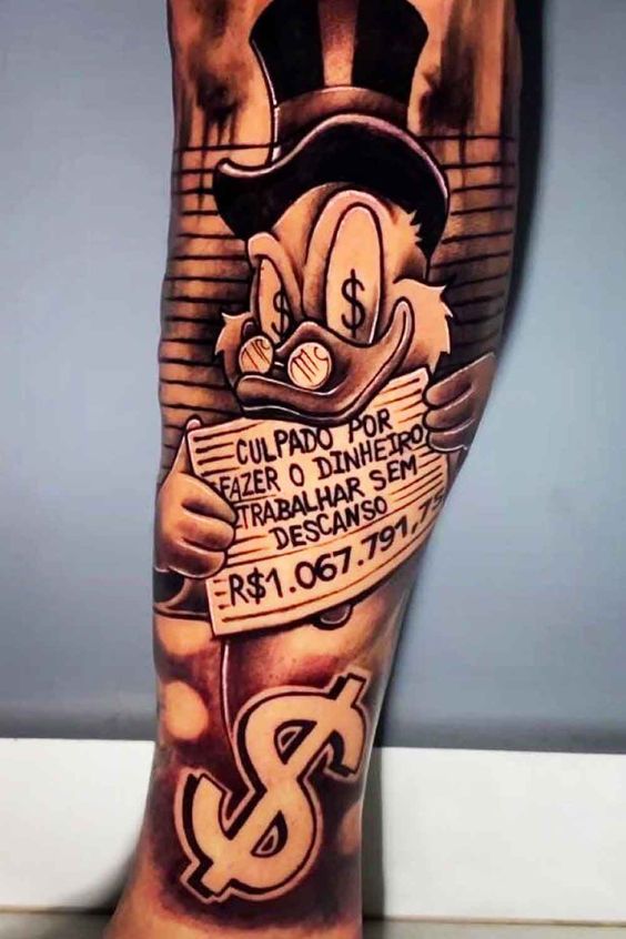 tatuagem tio patinhas