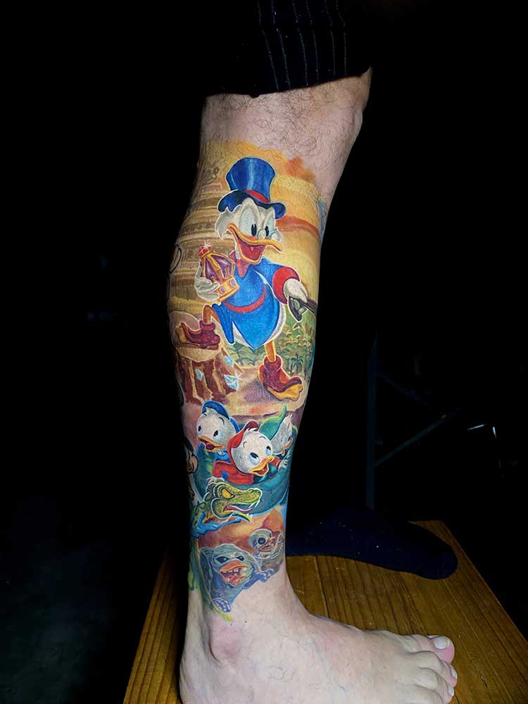 tatuagem tio patinhas disney