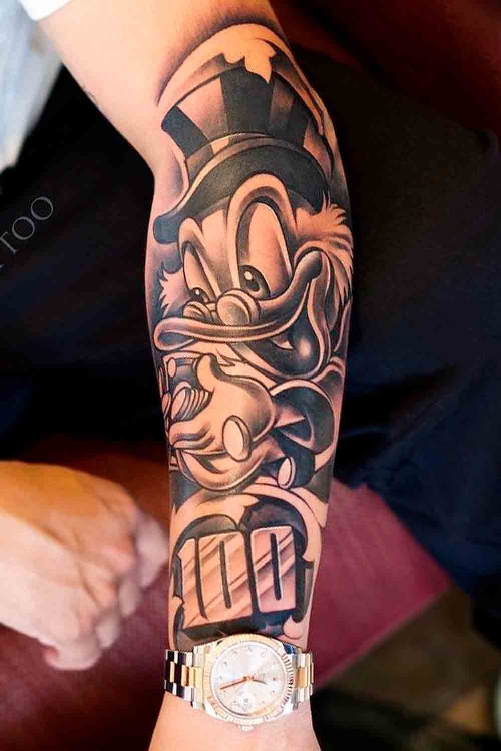 ideias de tatuagem tio patinhas