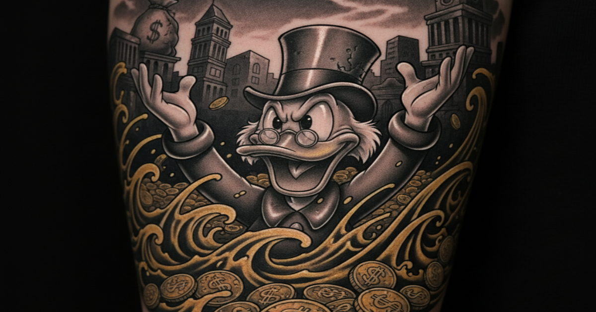 simbolismo tio patinhas tattoo